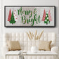 Merry & Bright - Floater Framed Canvas Print