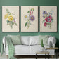 Antique Garden Bouquet I - Framed Premium Gallery Wrapped Canvas L Frame 3 Piece Set - Ready to Hang