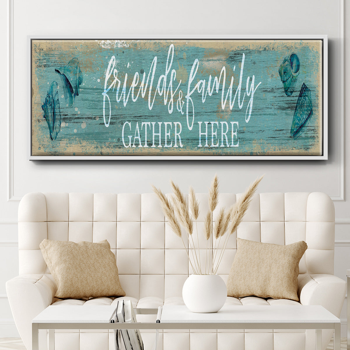 Friends and Family - Floater Framed Canvas Print