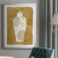 Golden Urn II - Modern Framed Canvas Print