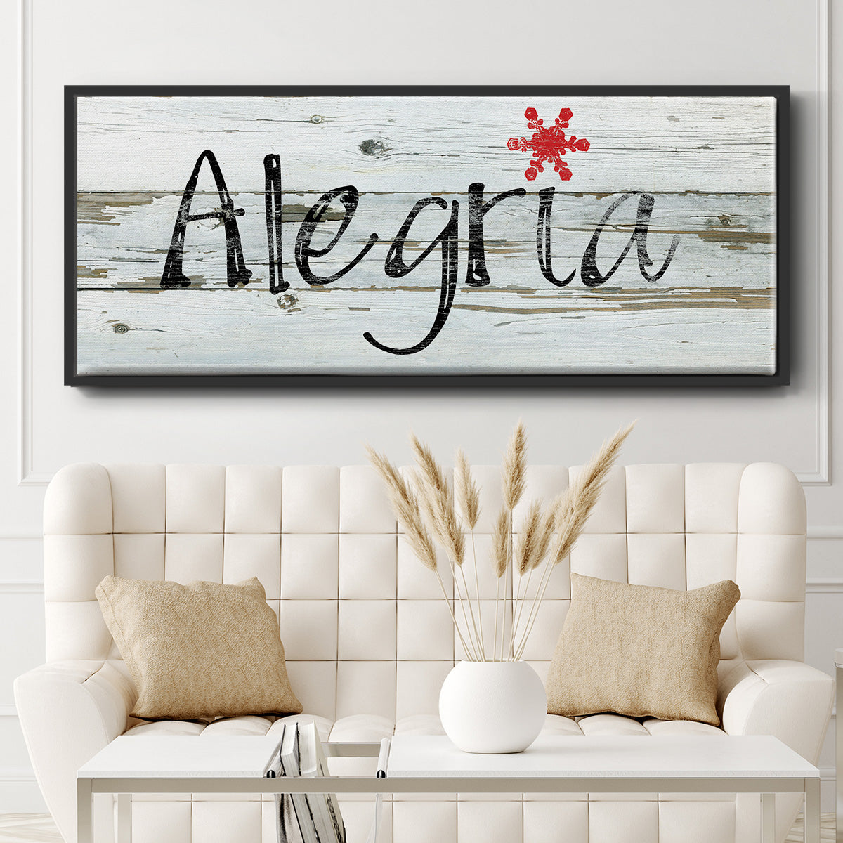 Alegria - Floater Framed Canvas Print