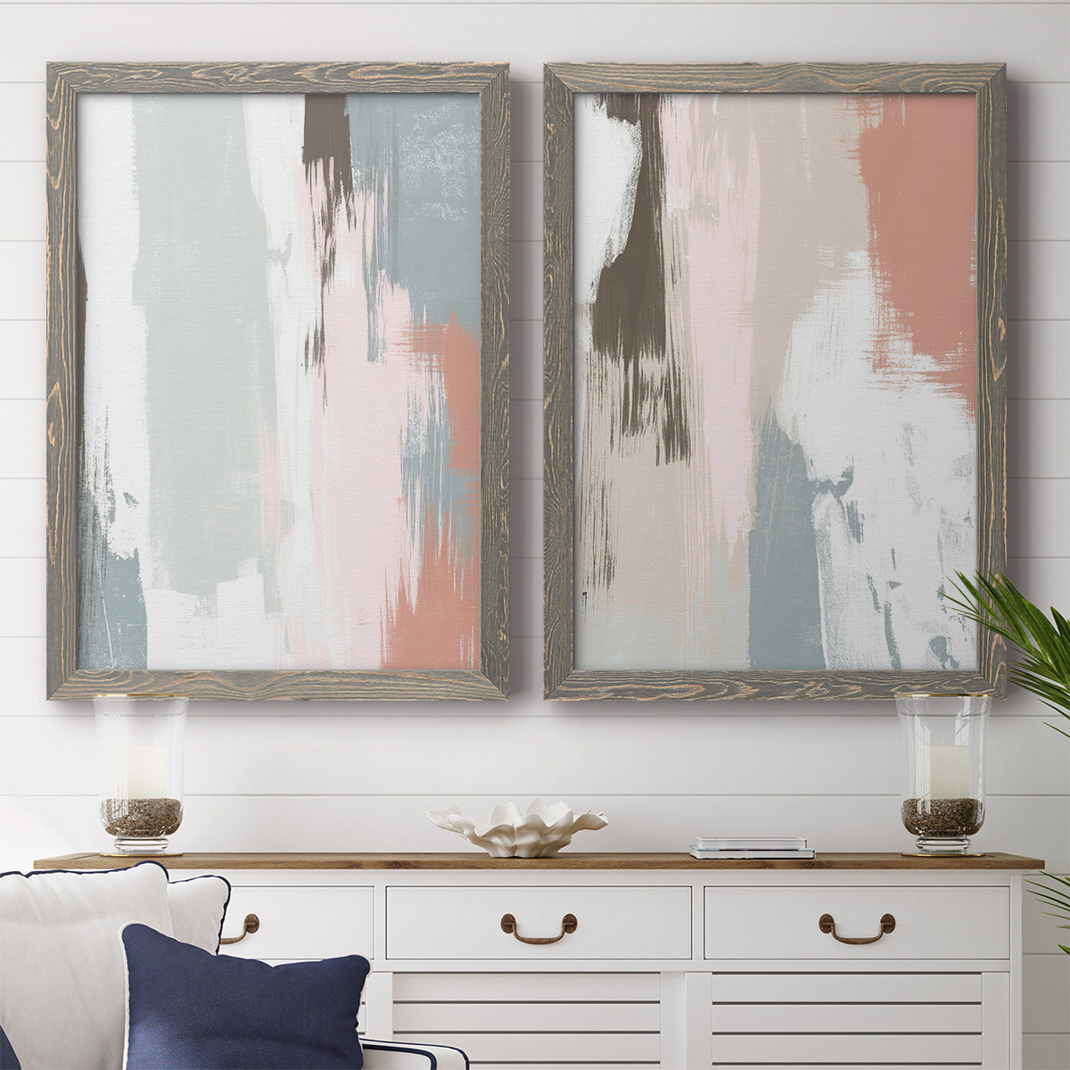 Sandstone Peel III - Premium Framed Canvas 2 Piece Set - Ready to Hang