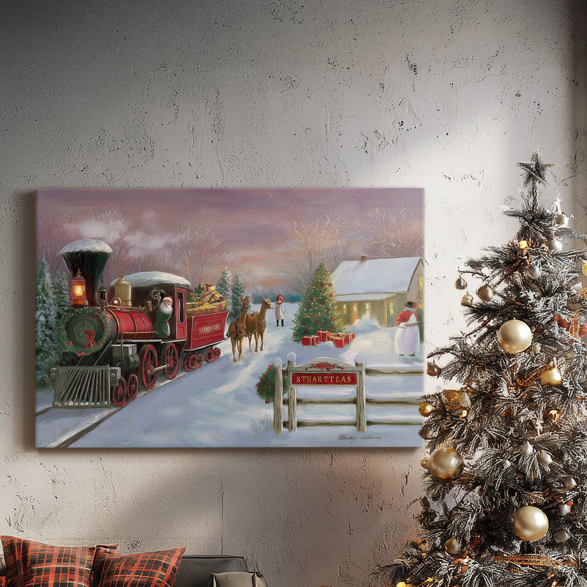 Quiet Lantern at Eve II - Canvas Art Print
