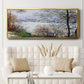 The Banks of the Seine, Ile de la Grande - Floater Framed Canvas Print