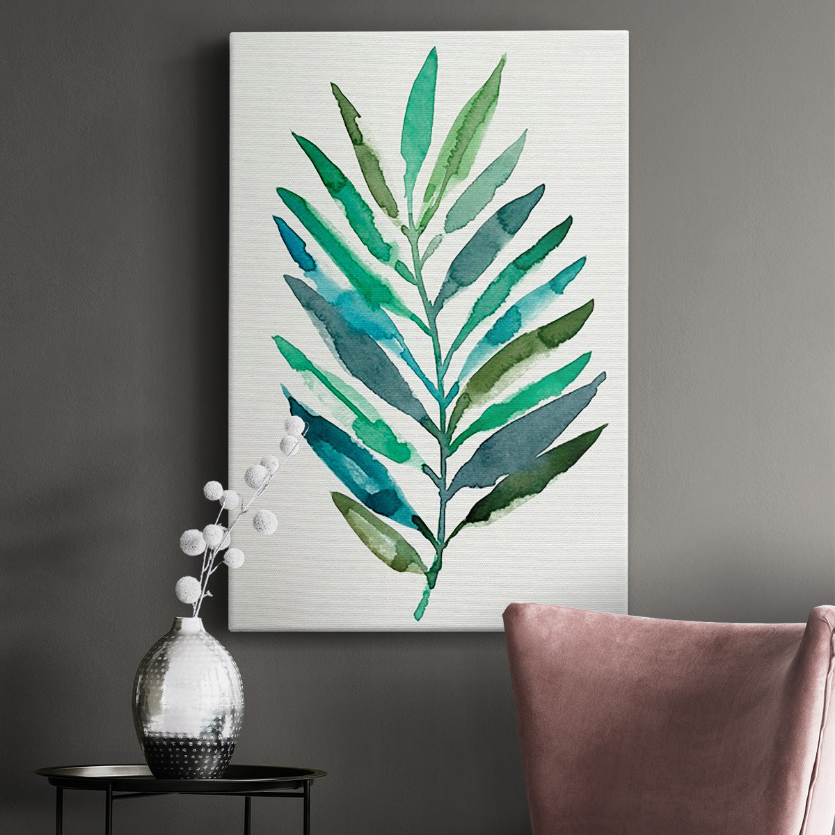 Palm Frond Flow IV - Canvas Art Print