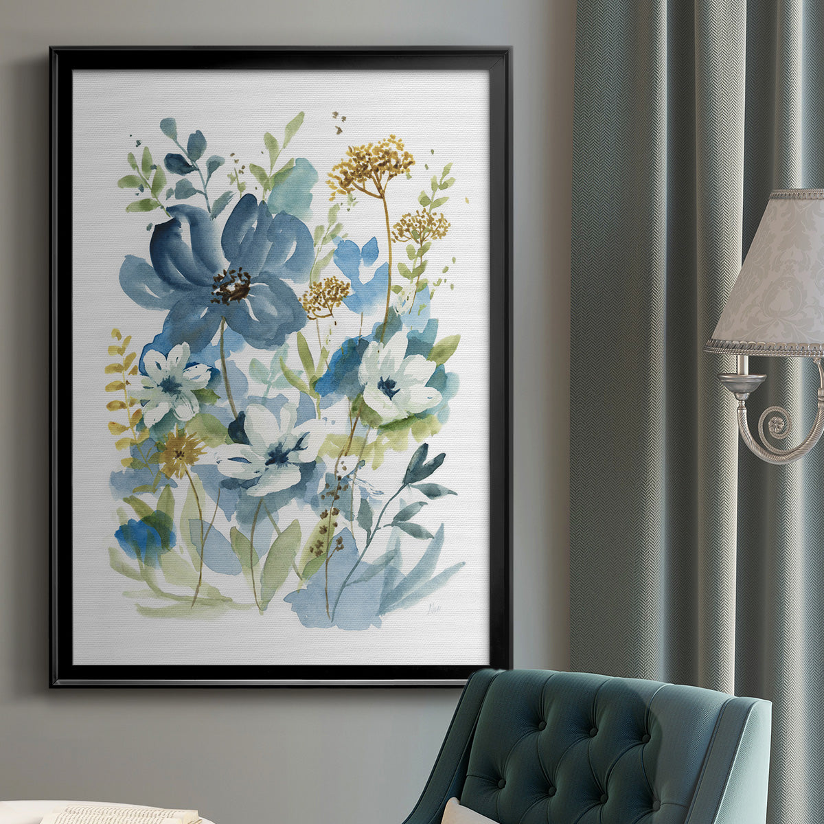 Wild Medley I - Modern Framed Canvas Print