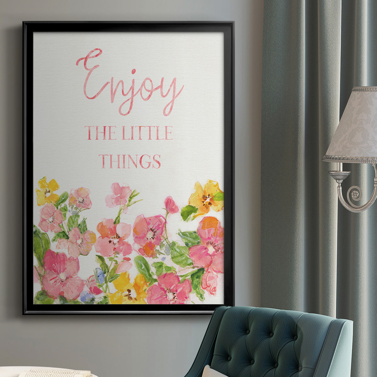Little Things - Modern Framed Canvas Print