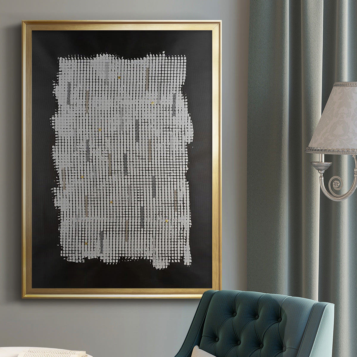 Bits & Bytes II - Modern Framed Canvas Print