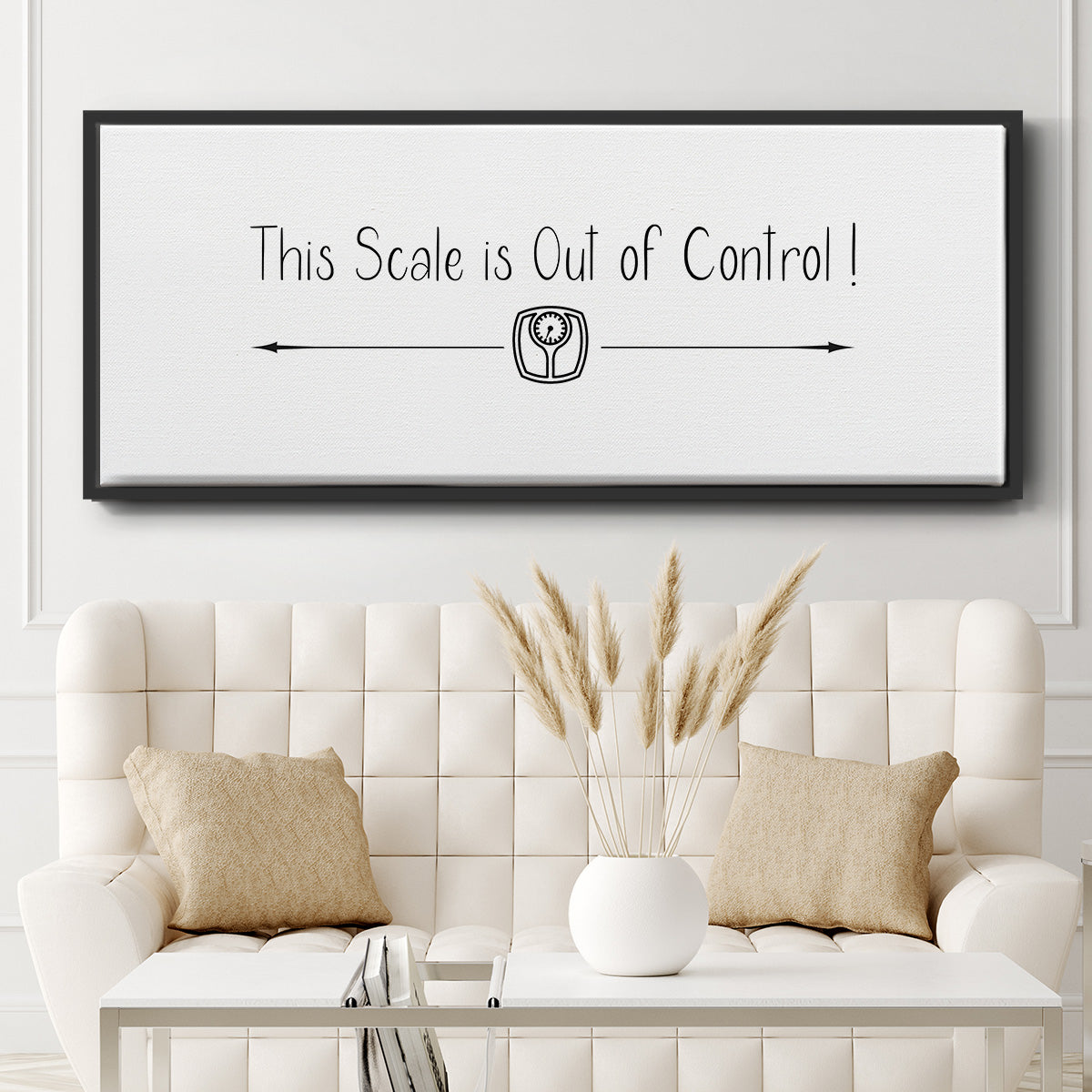 This Scale - Floater Framed Canvas Print