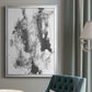 Graphite Abstract III - Modern Framed Canvas Print