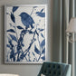 Bluebird Silhouette II - Modern Framed Canvas Print