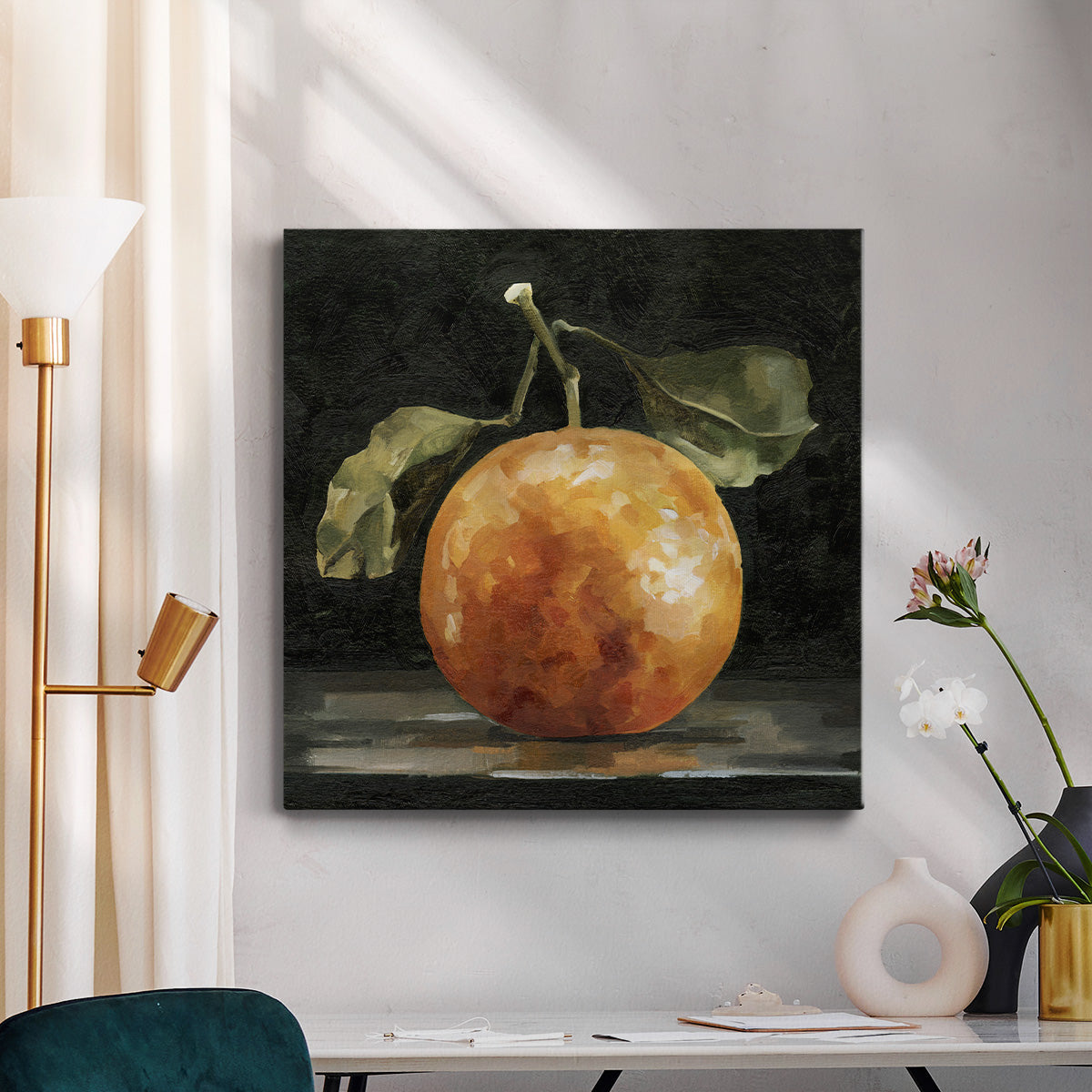 Dark Orange Deux I-Premium Gallery Wrapped Canvas - Ready to Hang