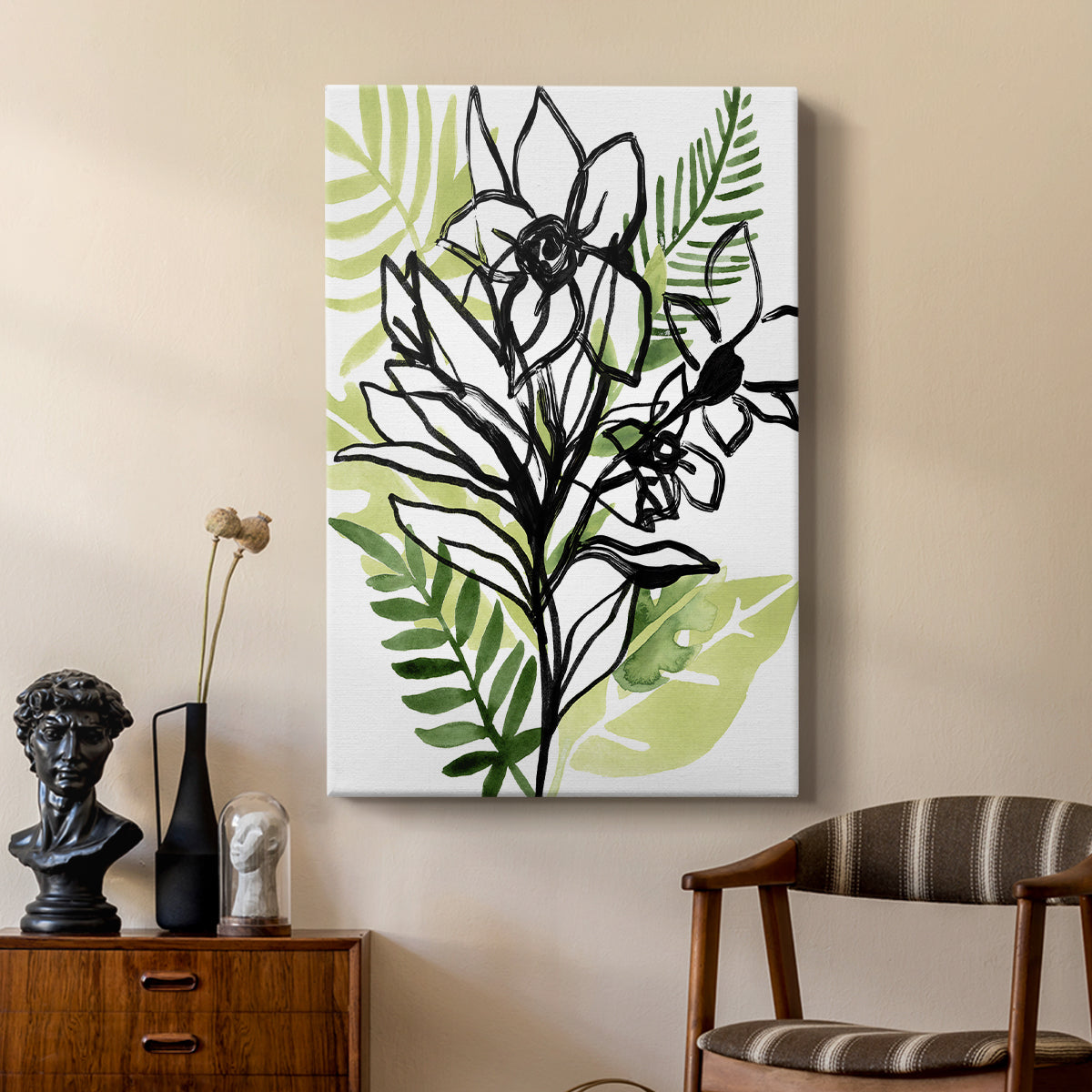 Tropical Sketchbook II - Canvas Art Print