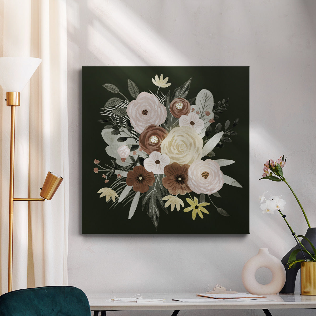 Earthy Bouquet I - Canvas Art Print