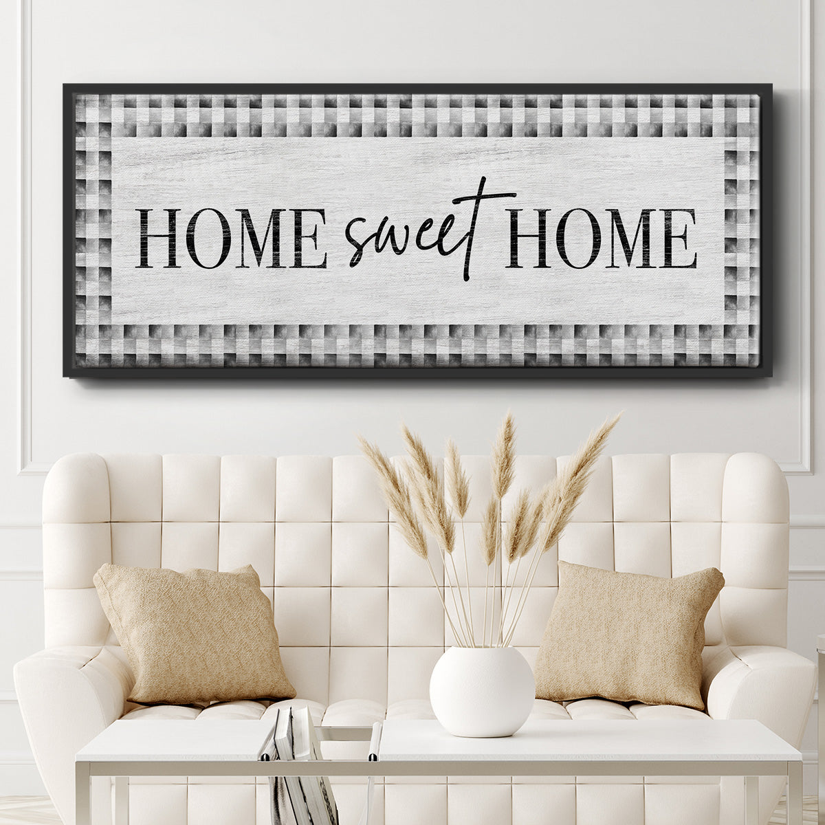 Home Sweet Home - Floater Framed Canvas Print