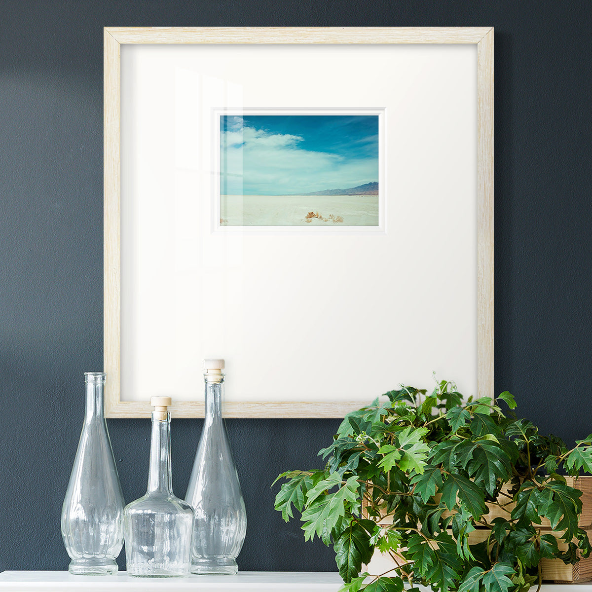 Salt Flat Walk I Premium Framed Print Double Matboard