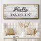 Hello Darlin' - Floater Framed Canvas Print