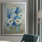 Blue Garden II - Modern Framed Canvas Print