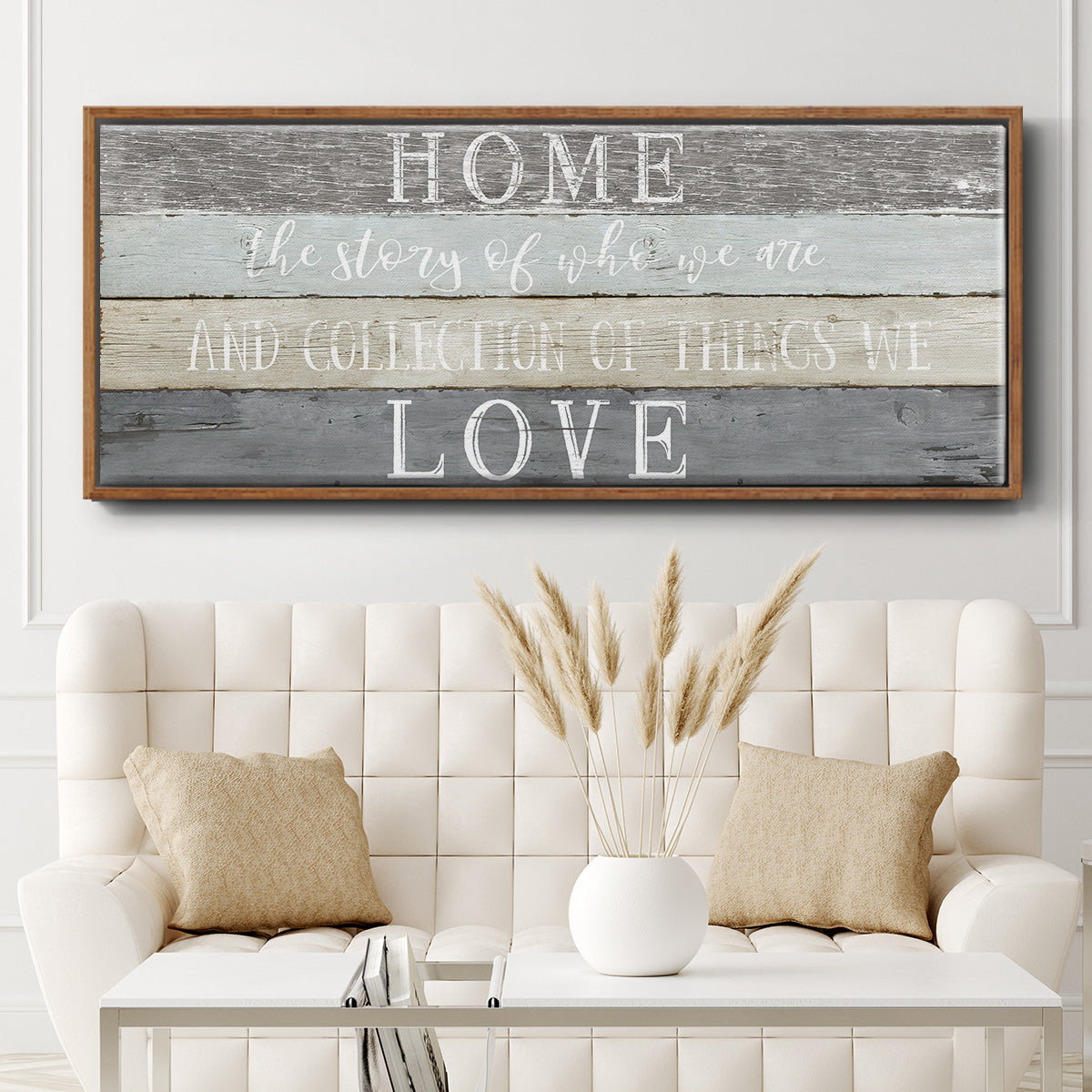 Home Love - Floater Framed Canvas Print
