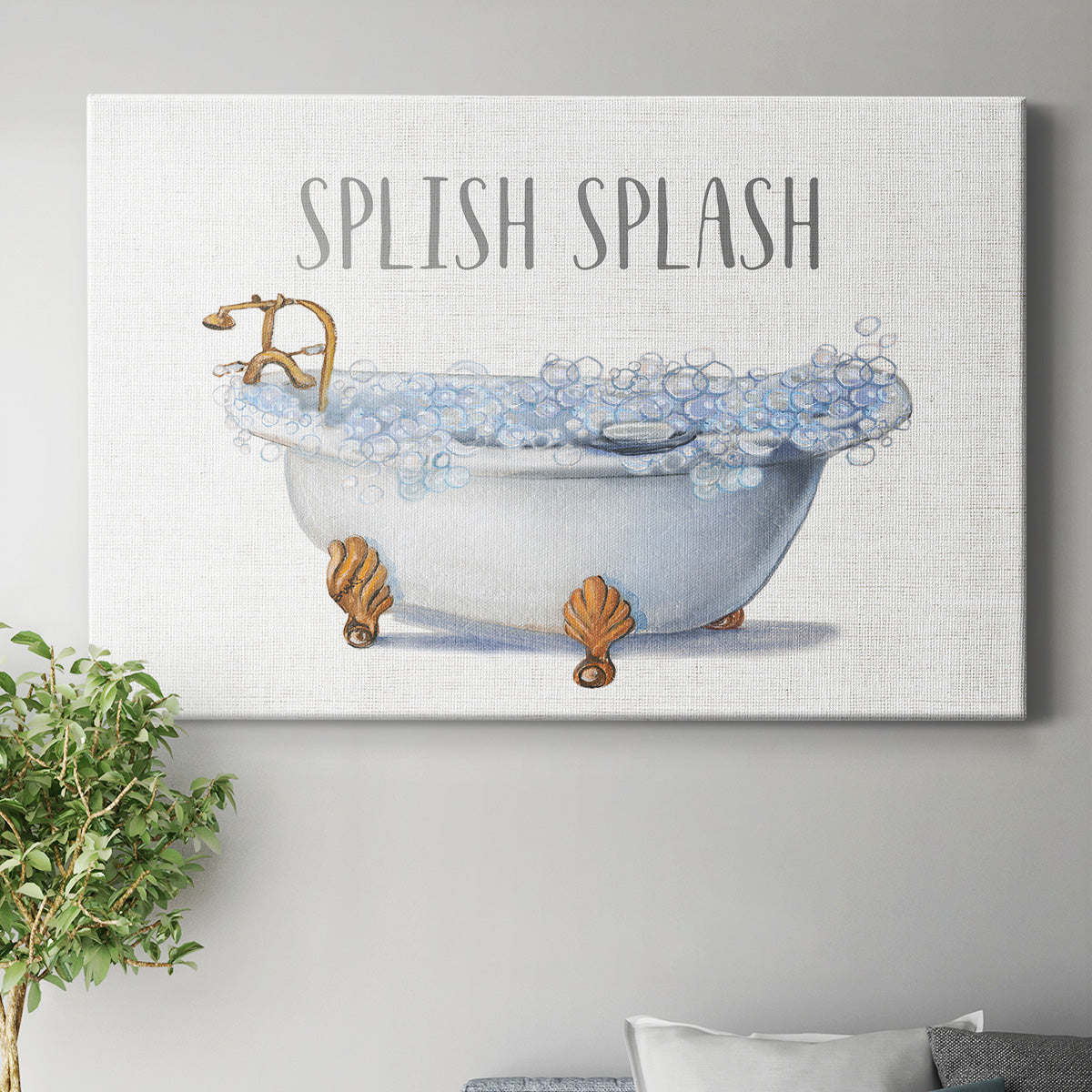 Splish Splash Premium Gallery Wrapped Canvas - Ready to Hang