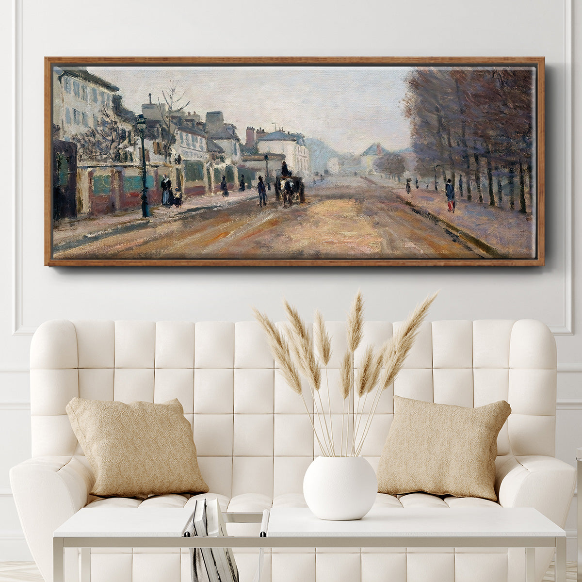 The Boulevard of Heloise in Argenteuil, 1872 - Floater Framed Canvas Print