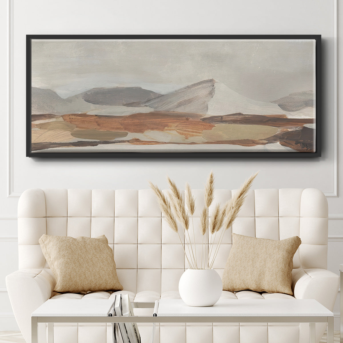 Dusky Mountain II - Floater Framed Canvas Print