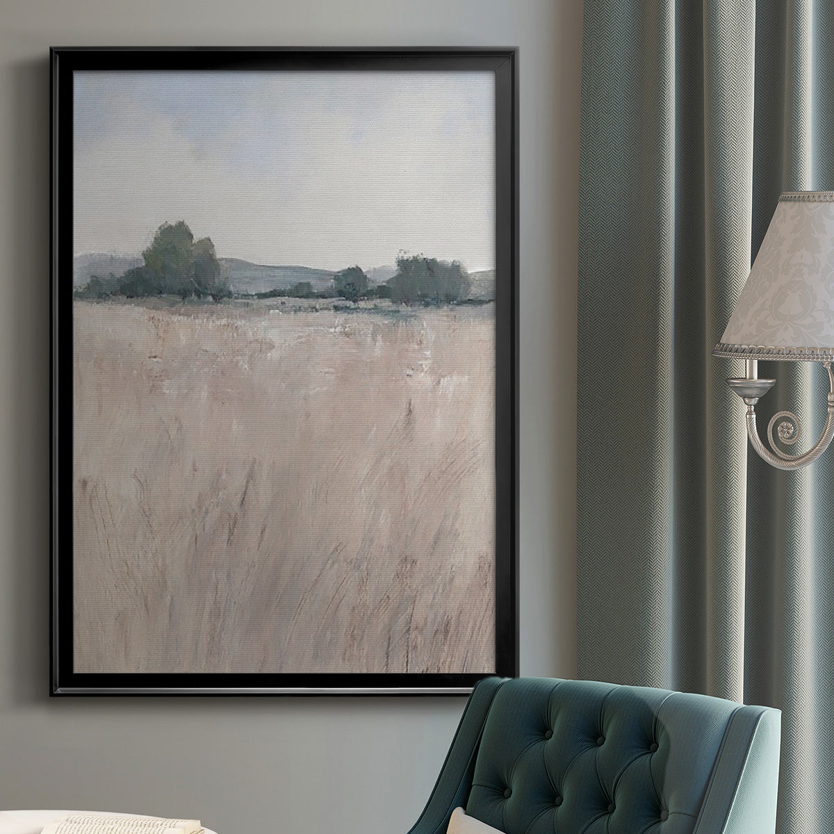 Place & Time II - Modern Framed Canvas Print