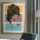 Head Wrap I - Modern Framed Canvas Print