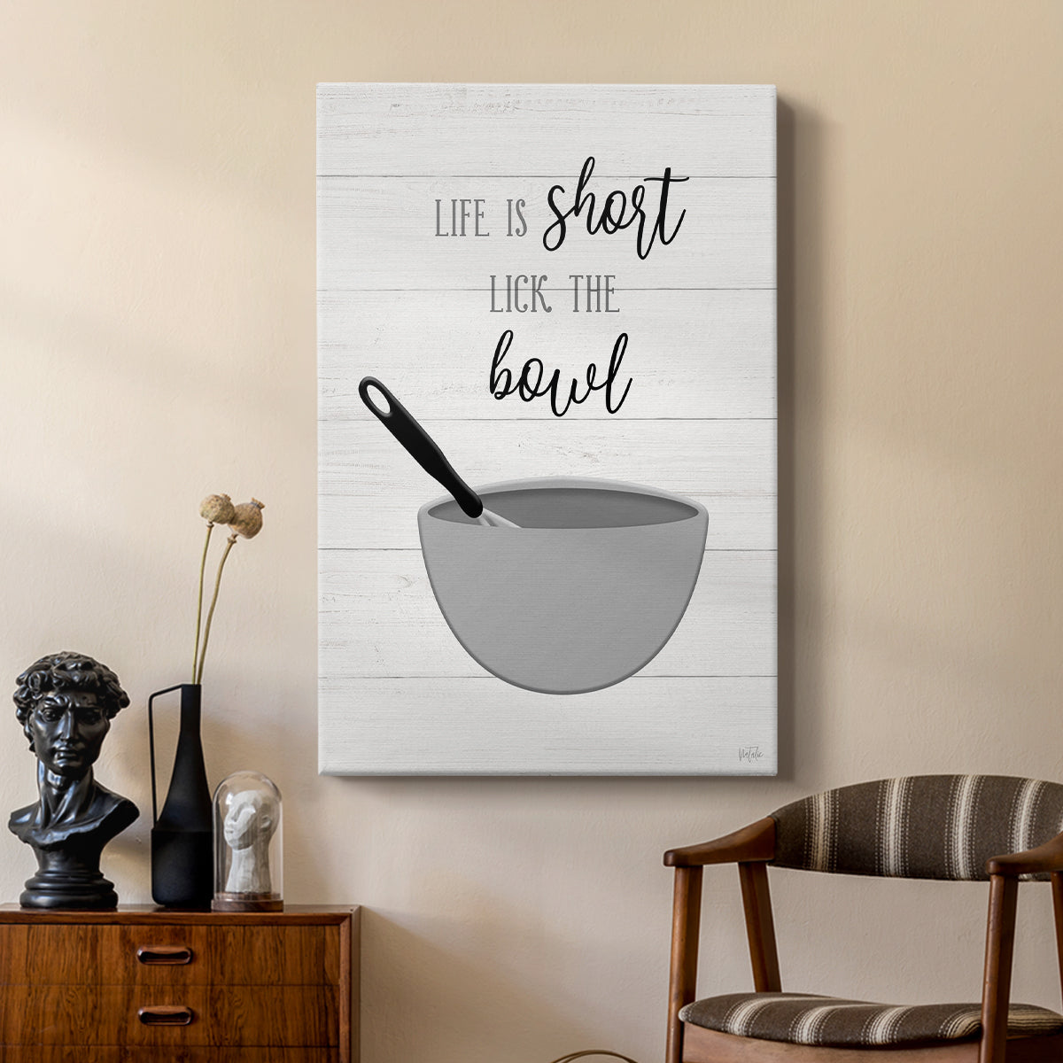 Lick the Bowl - Canvas Art Print