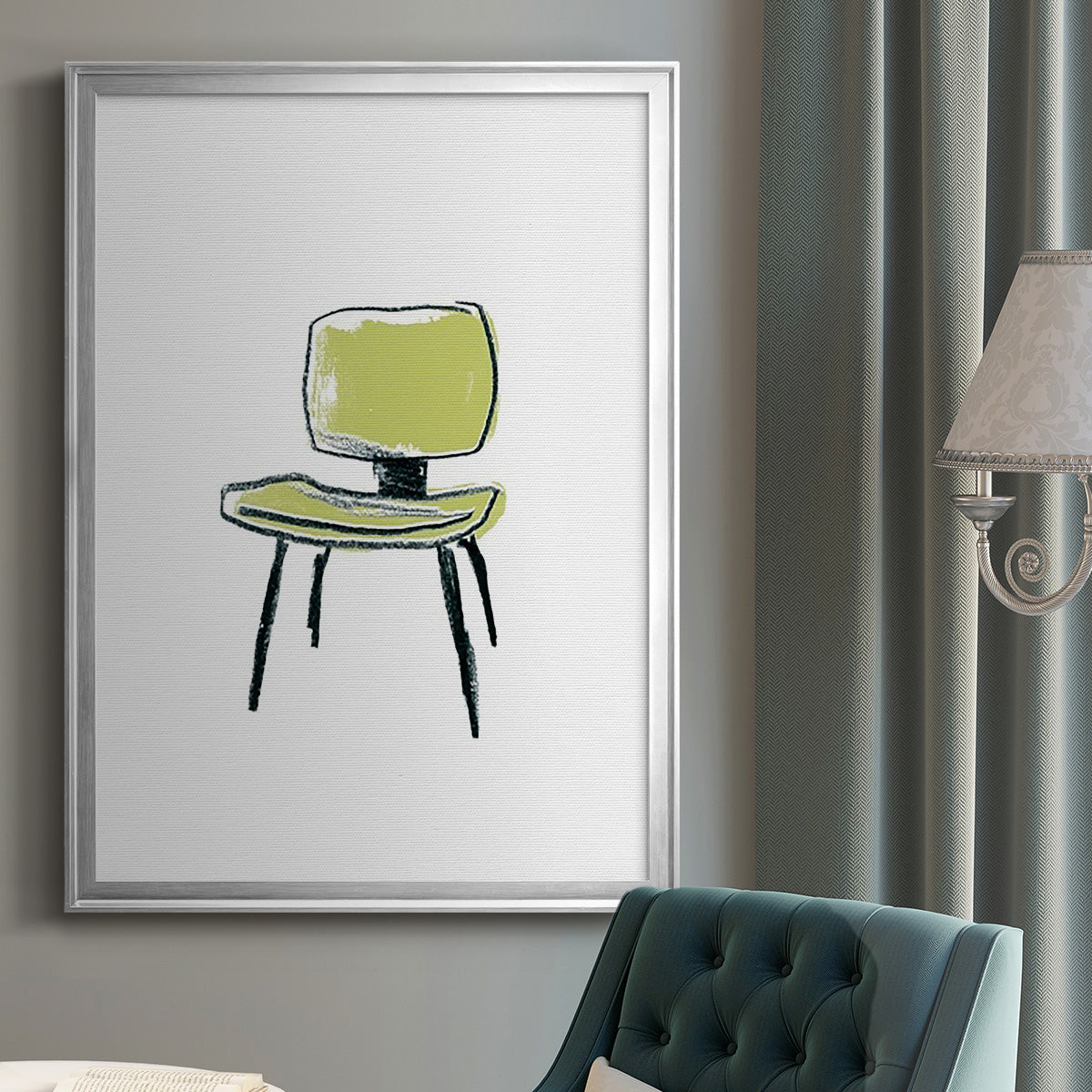 Take a Seat VI - Modern Framed Canvas Print