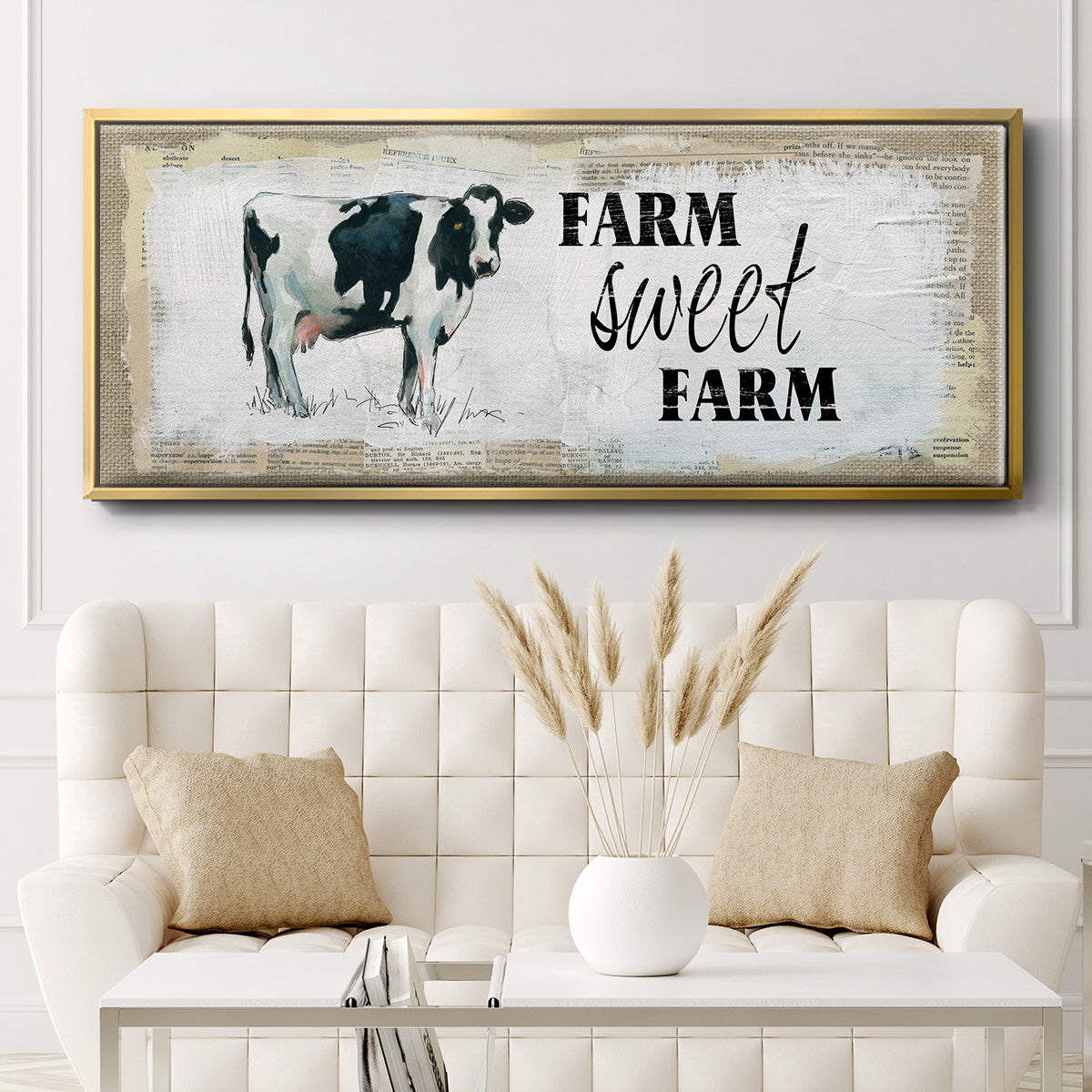 Farm Sweet Farm II - Floater Framed Canvas Print