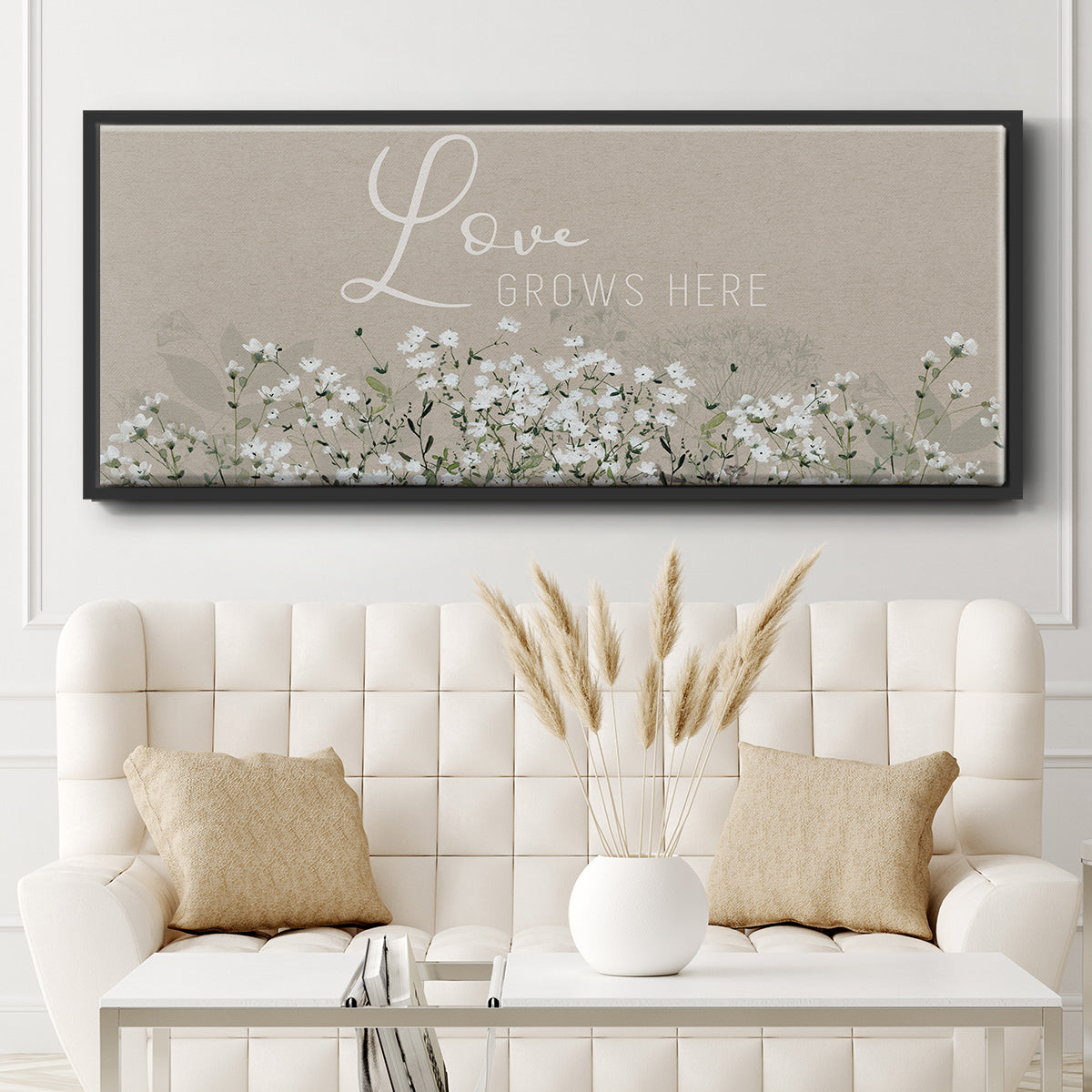 Bouquet of Love - Floater Framed Canvas Print