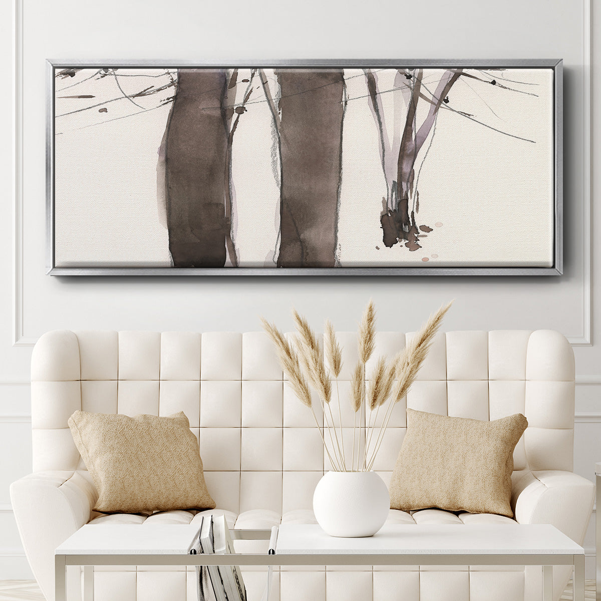 Under the Winter Tree II - Floater Framed Canvas Print