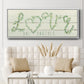 Shiplap Vines Love - Floater Framed Canvas Print