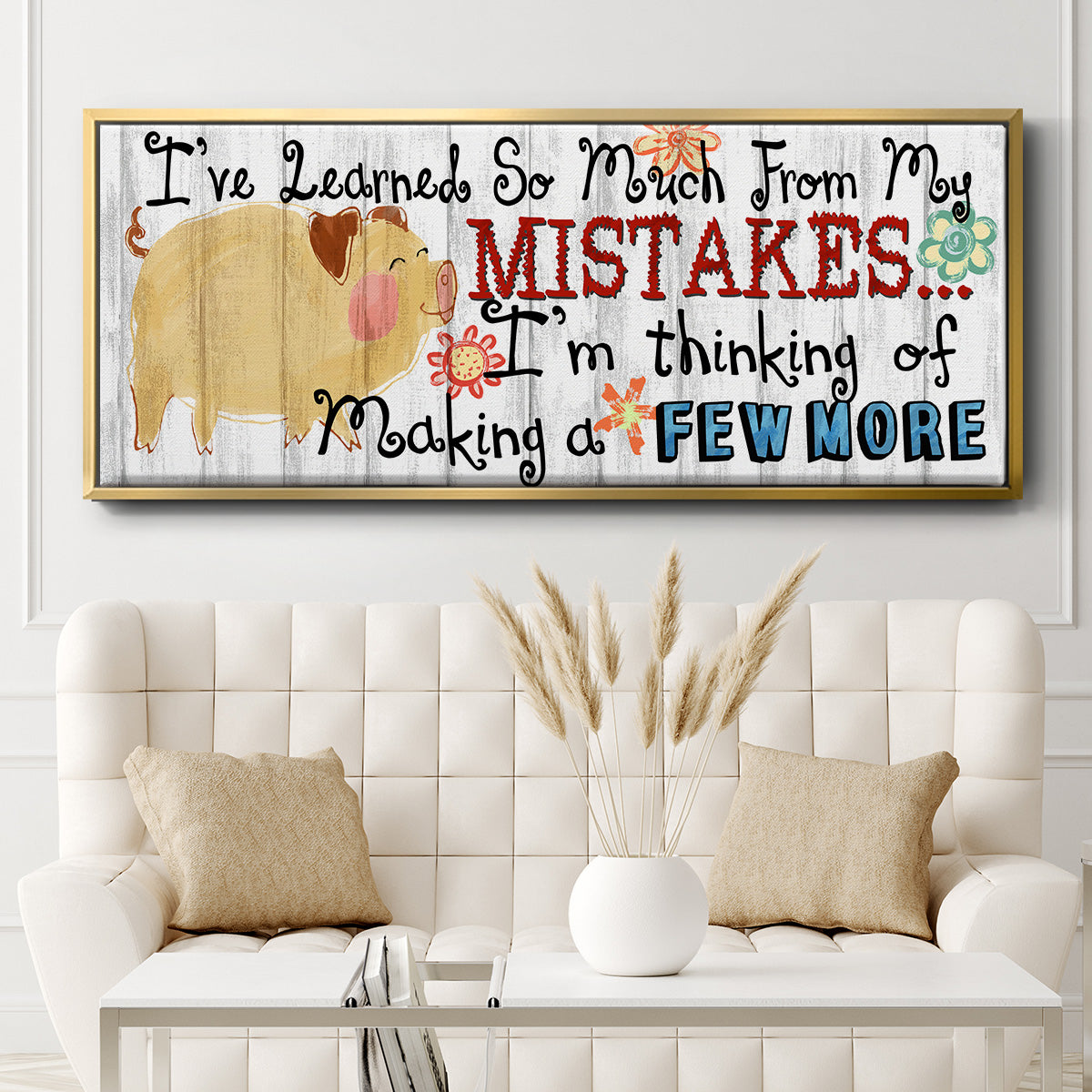 I've Learned - Floater Framed Canvas Print