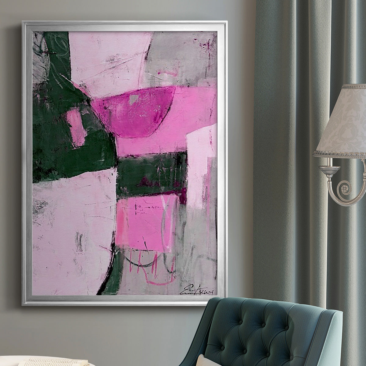 Party Mixer I - Modern Framed Canvas Print