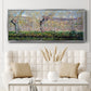 The Banks of the River Epte in Springtime, 1885 - Floater Framed Canvas Print