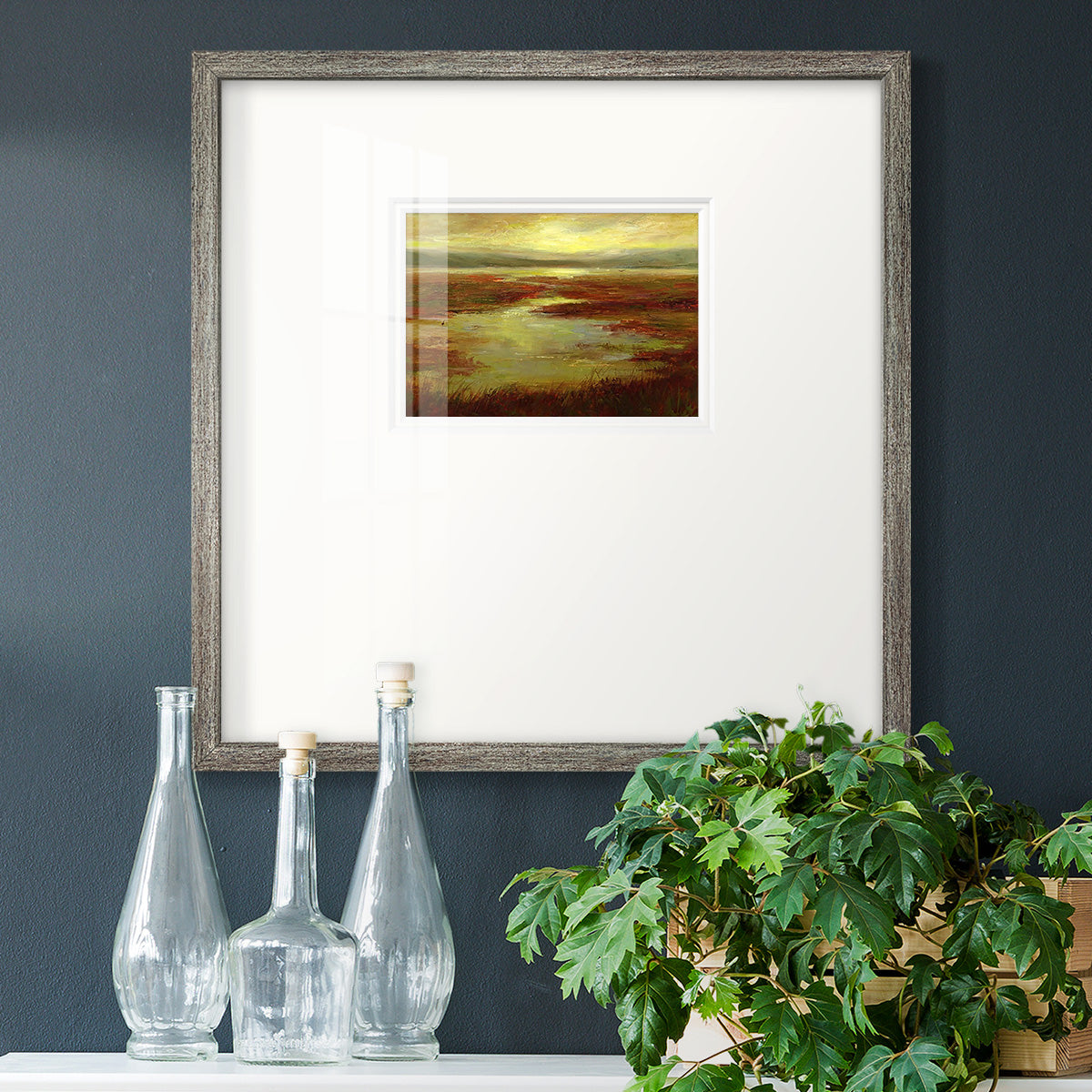 Coastal Views V Premium Framed Print Double Matboard