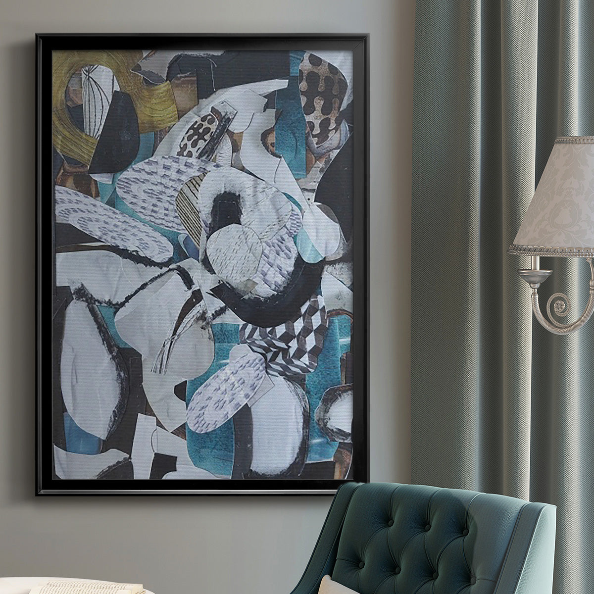 Hawaiian Beach Glass - Modern Framed Canvas Print