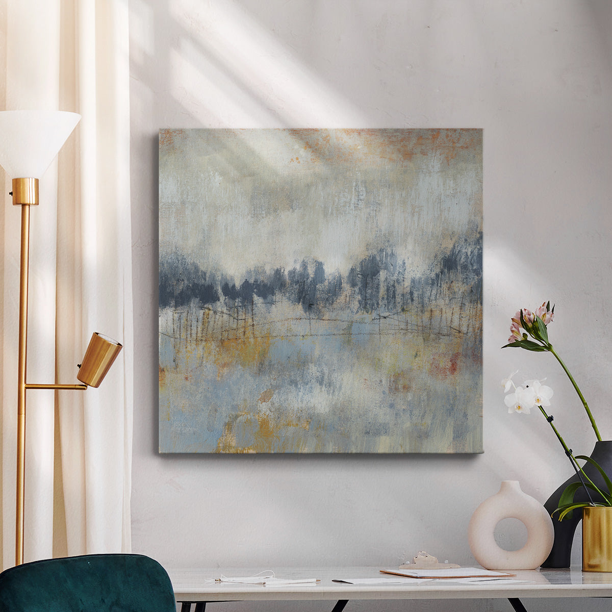 Cool Grey Horizon II - Canvas Art Print