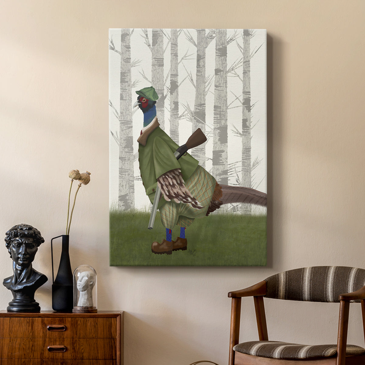 Pheasant Shooting Party 1 - Canvas Art Print