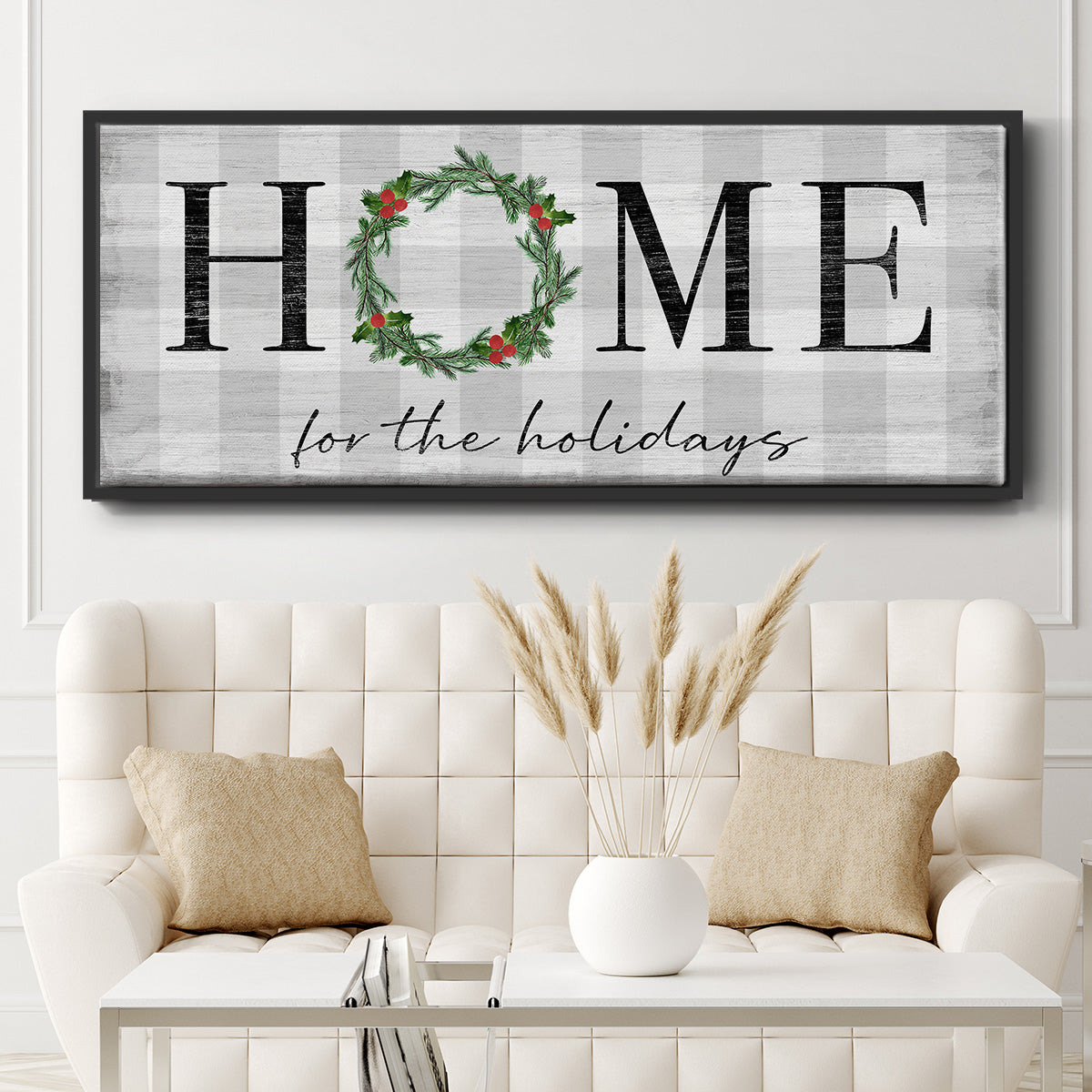 Home for the Holidays - Floater Framed Canvas Print