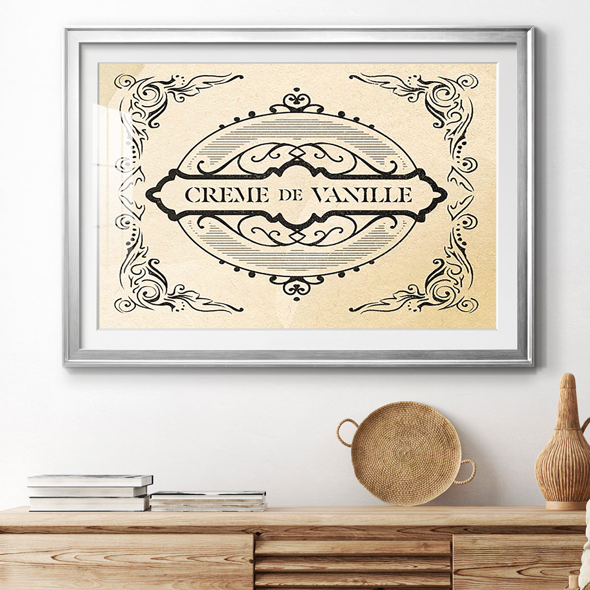 Antique French Label II - Modern Framed Art Print