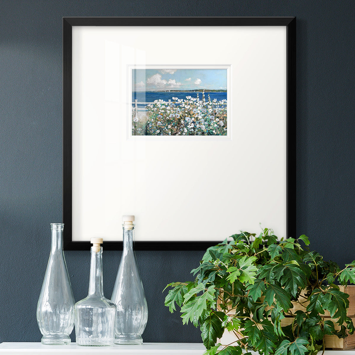 Bayside Garden Premium Framed Print Double Matboard