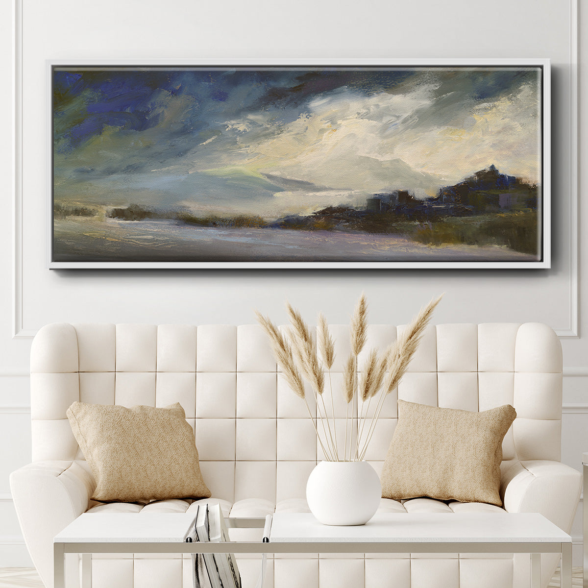 Seaside Sanctuary - Floater Framed Canvas Print