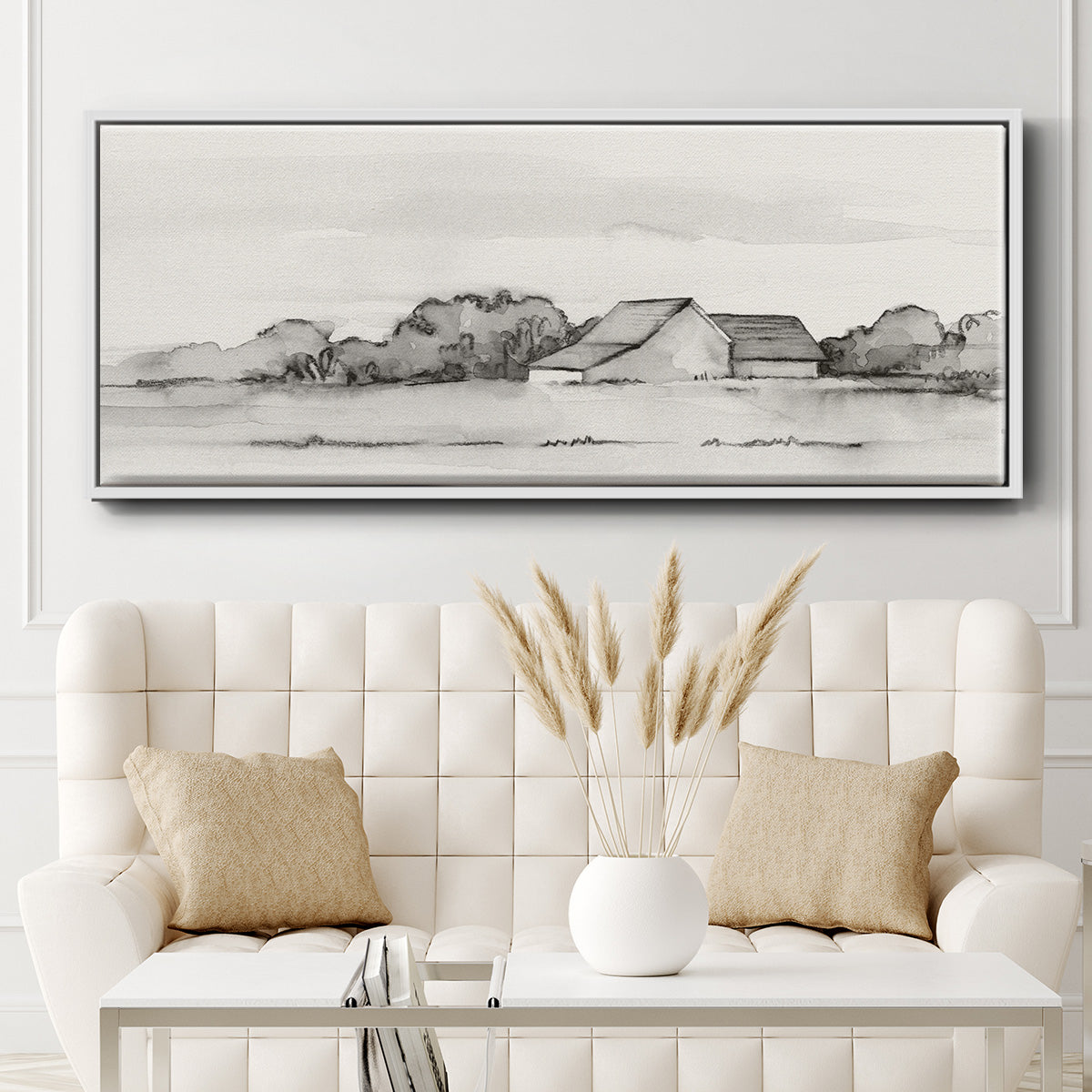 Wyeth Barn II - Floater Framed Canvas Print