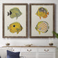 Yellow & Grey Fish III - Premium Framed Canvas 2 Piece Set - Ready to Hang