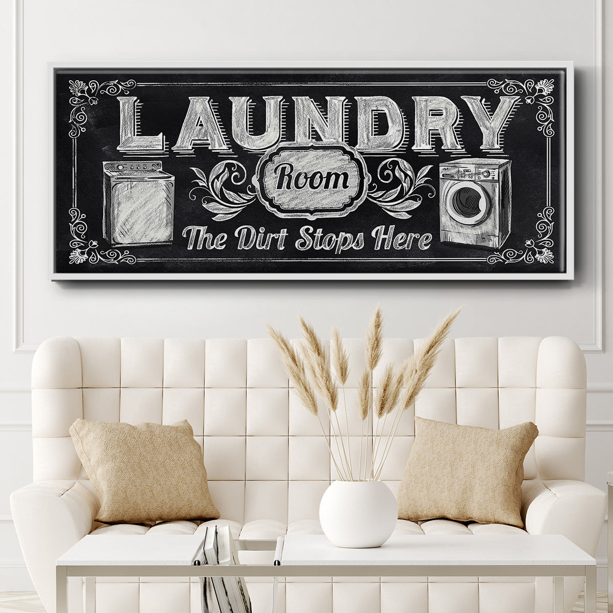 Dirt Stops Here - Floater Framed Canvas Print