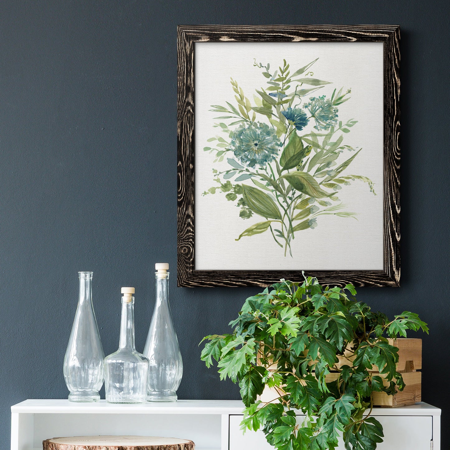 Greenery II - Premium Canvas Framed in Barnwood - Ready to Hang