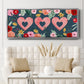 Sweet Hearts Collection D - Floater Framed Canvas Print